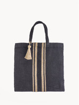 Naya Jute Tote Bag - Black Naya Jute Tote Bag - Black