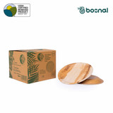 Small Palm Leaf Biodegradable Plates, 6 inch, Round, 25 Pcs