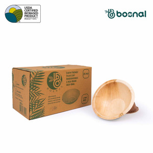 Palm Leaf Biodegradable Bowls, 6 inch, Round Bowl, 25 Pcs
