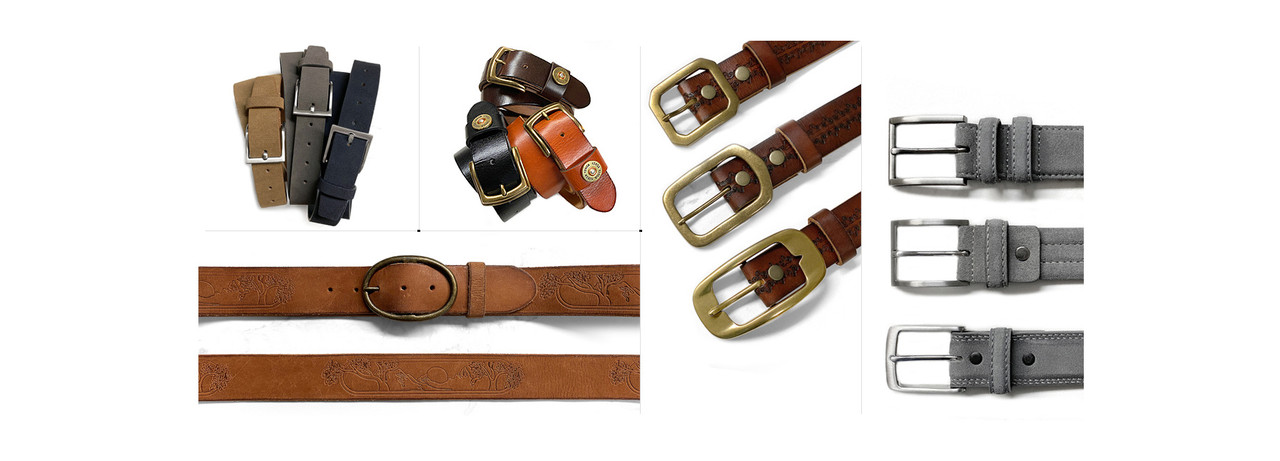 Golf Belt of Palisades Italian Calfskin Genuine Leather Designer Dress Golf  Conchos Belt