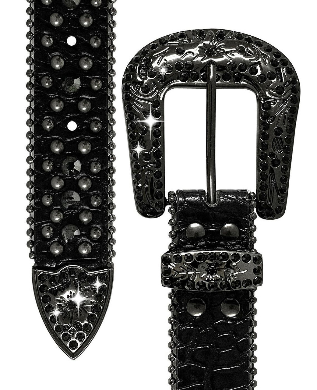 35116 Rhinestone Belt Fashion Western Bling Crystal Genuine