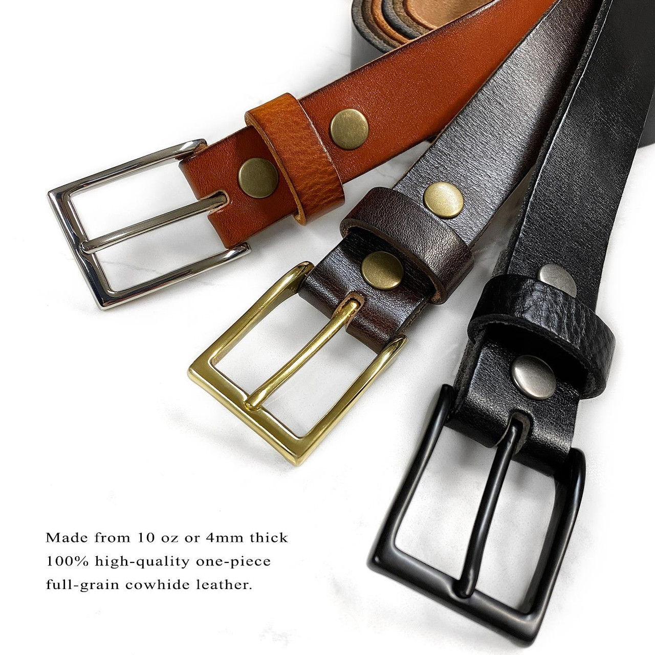 Belts.com Men's Belts Full Grain Genuine Leather One Piece India | Ubuy