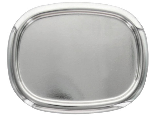 Raised Edge Blank Plain Buckle Belt Buckle Fits 1-1/2"(38mm) Wide Belt-Bright Silver