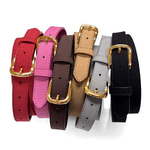 Women's Dress Belt Casual Jean Belt Suede Leather Belt 1"(25mm) Wide Women's Dress Belt Casual Jean Belt Suede Leather Belt 1"(25mm) Wide