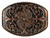 HA0016 Copper Floral Engraved Ornate Western Design Belt Buckle Fits 1-1/2"(38mm) Belt