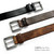 BS0008 Vintage Casual Jean Belt Genuine Full Grain Leather Belt 1-1/2"(38mm) Wide