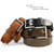 BS0008 Vintage Casual Jean Belt Genuine Full Grain Leather Belt 1-1/2"(38mm) Wide