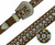 50158 Rhinestone Belt Fashion Western Bling Crystal Genuine Leather Belt 1-1/2"(38mm) Wide