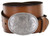 Western Antique Floral Engraved Buckle Genuine Full Grain Leather Casual Jean Belt 1-1/2"(38mm) Wide