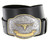 Western Floral Gold Longhore Buckle Genuine Full Grain Leather Casual Jean Belt 1-1/2"(38mm) Wide