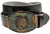 Western Floral Engraved Tooled Genuine Full Grain Leather Casual Jean Belt  1-1/2"(38mm) Wide