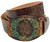 Western Floral Engraved Tooled Genuine Full Grain Leather Casual Jean Belt  1-1/2"(38mm) Wide