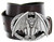 Vampire Bat Buckle Genuine Full Grain Leather Casual Jean Belt 1-1/2"(38mm) Wide