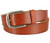 BS040-P3588 Genuine Full Grain Leather Casual Jean Belt 1-1/2"(38mm) Wide