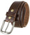 BS040-P3588 Genuine Full Grain Leather Casual Jean Belt 1-1/2"(38mm) Wide