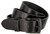 Black Engraved Classic Buckle Genuine Full Grain Leather Casual Jean Belt 1-1/2"(38mm) Wide