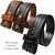 Utility Uniform Work Belt Strap Basketweave One Piece Full Grain Cowhide Leather Belt Strap 1-1/2"(38mm) Wide