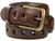 Classic Antique Buckle Braided Belt Genuine Full Grain Cowhide Leather Belt 1-1/2"(38mm) Wide