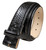 Italian Calfskin Genuine Leather Dress Belt Strap with Snaps 1-1/2"(38mm) Wide