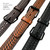 Black Roller Buckle Uniform Work Belt Basketweave One Piece Full Grain Cowhide Leather Belt 1-1/2"(38mm) Wide