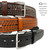 CL871-B Utility Uniform Work Belt Basketweave One Piece Full Grain Cowhide Leather Belt 1-3/4"(45mm) Wide