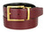 Men's Reversible Belt Gold Buckle Genuine Leather Dress Casual Belt 1-3/8"(35mm) Wide