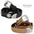 Silver Abilene Star Conchos Crazy Horse Scalloped Genuine Leather Western Belt 1-1/2"(38mm) Wide