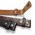 BS001 Replacement Belt Genuine Full Grain Leather Belt Strap Without Slot Hole 1-1/2"(38mm) wide