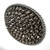 Western Antique Silver Engraved Swarovski Rhinestone Crystal Belt Buckle Fits 1-1/2"(38mm) Wide Belt (Black Diamond)