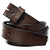 Prieme Edge Stitched Brown Strap Genuine Full Grain Leather Belt Strap 1-1/2"(38mm) Wide