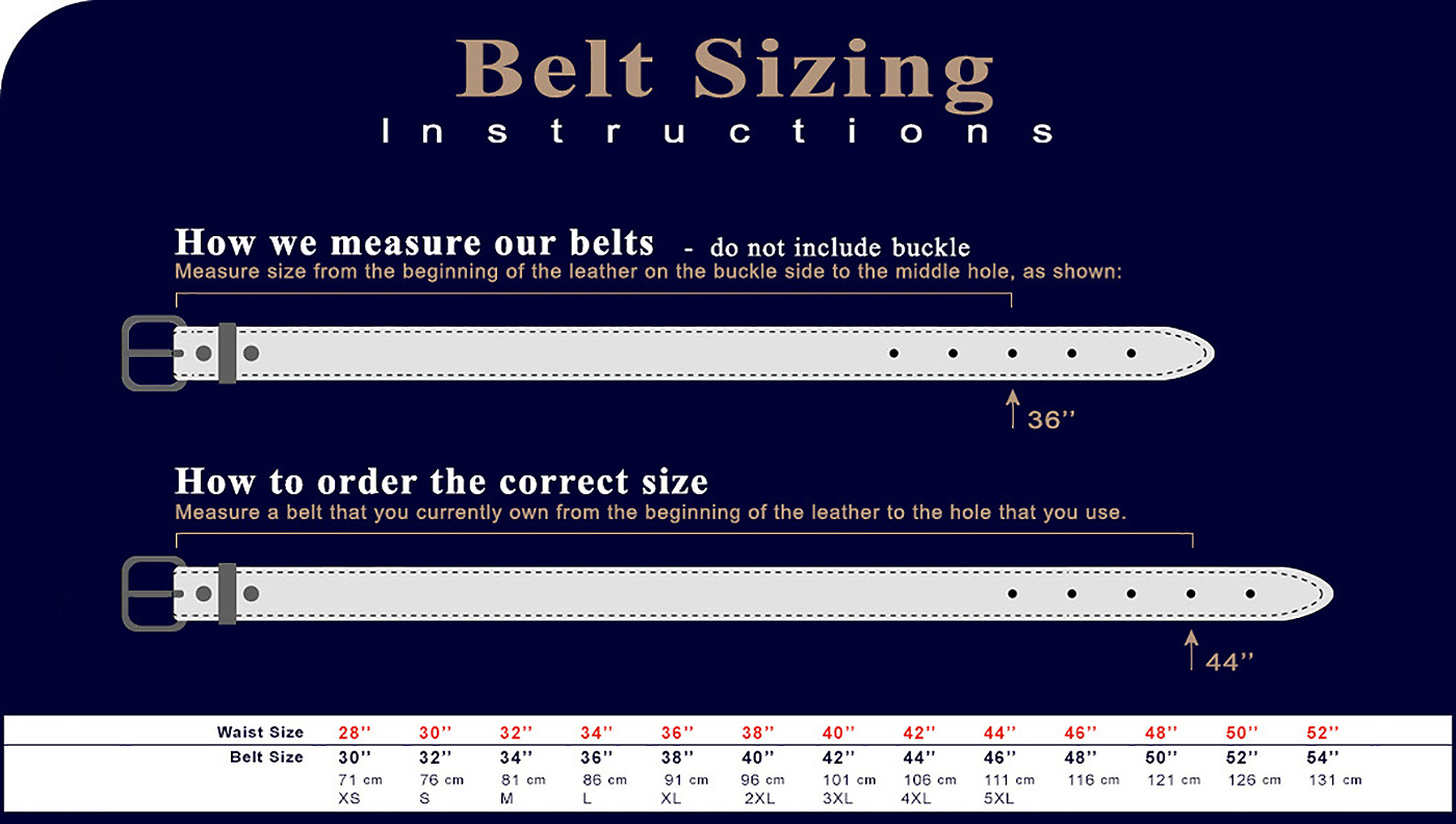 How to Determine What Size Belt to Order - Beltman