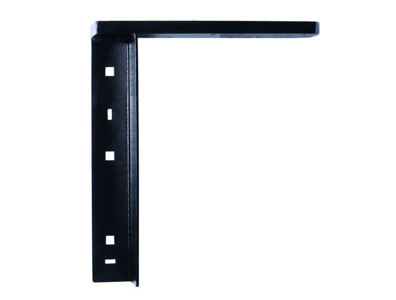 Concealed Flat Steel Bracket - Black (Pair)