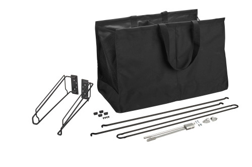 Black Cloth Tilt-Out Hampers