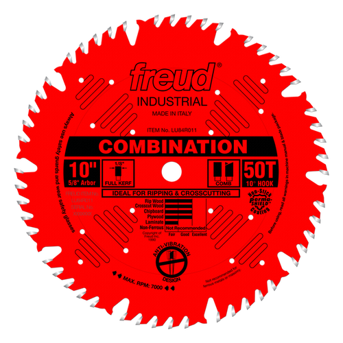 Freud® 10" Combination Blade - 50 Teeth