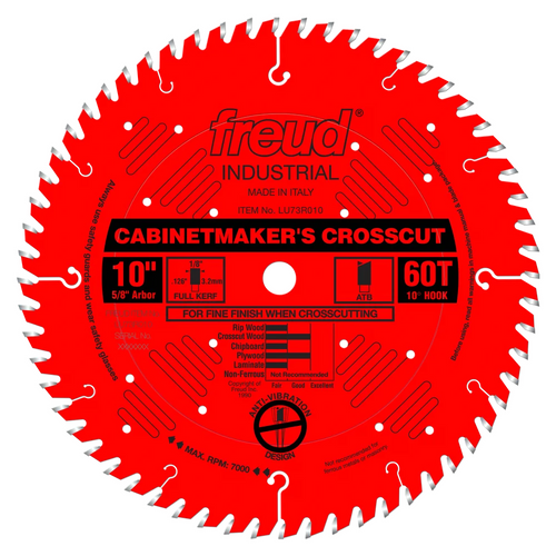 Freud® 10" Cabinetmaker’s Crosscut Blade - 60 Teeth