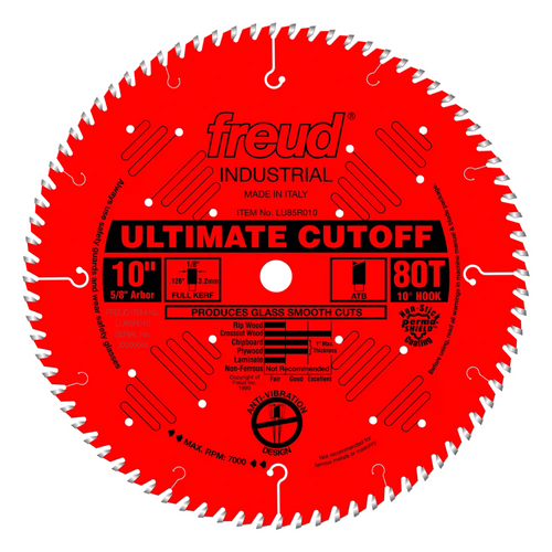 Freud® 10" Carbide Tipped Saw Blade for Crosscutting - 80 Teeth
