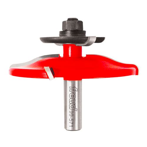 Freud 3-1/2” (Dia.) Raised Panel Bit w/ Back Cutters (Quadra-Cut) - 1-3/16" LR