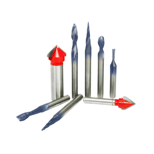 Freud 8 Piece CNC Router Bit Signmaking Set - 1/4" Shank