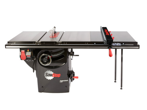 Professional 1.75HP Cabinet Saw with 36” Professional T-Glide Advance Rip Fence, Rails & Extension Table