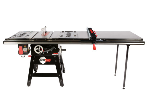 Contractor 1.75HP Saw with 52” Professional T-Glide Advance Fence, Rails & Extension Table