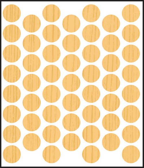 FASTCAP 9/16" PVC Single Sheet Cover Cap - 53 Per Sheet