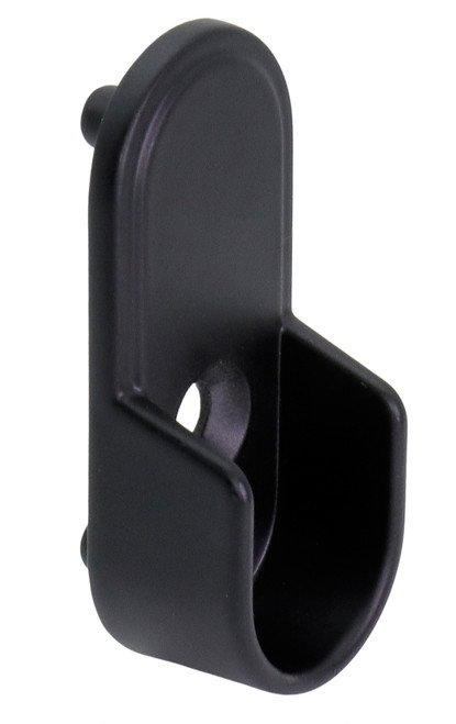 Oval Closet Rod Supports Pin Mounted  - Matte Black