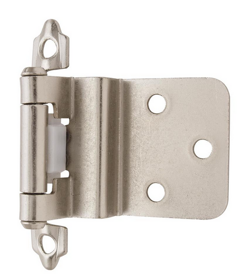 Self Closing 3/8" (10mm) Inset Face Mount Cabinet Hinge - Pair