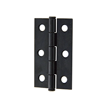 Shutter Butt Hinge with Fixed Pin - Black