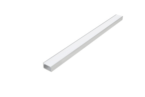 Flush Infinex Extrusion, Satin Clear with Milk Diffuser - 72"