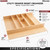 Wood Trim-to-Fit Utensil Drawer Insert Organizer