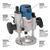 BOSCH MRP23EVS Professional Plunge Routers - 2.3 HP