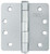 CAL-ROYAL 4" X 4" 1/4" Radius Full Mortise Hinge - 3 Pack