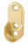 Oval Closet Rod Supports Screw On - Dull Brass