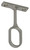 Oval Closet Rod Center Support - Dull Nickel